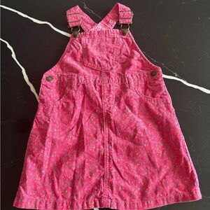 Vintage Pink Kids Overall Dress